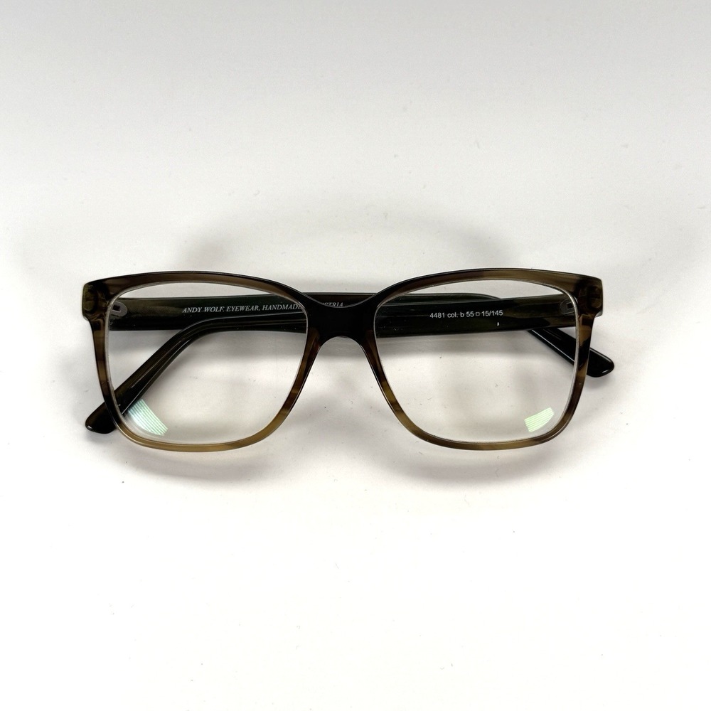 Andy Wolf‎ Eyewear 4481 col. b Eyeglasses Frames Only 55-15-145 Handmade Austria